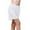 White, variant on Women's Short Skirt Silk Knit Lace Solid Color Skirt Ruffle Skirt, Size M