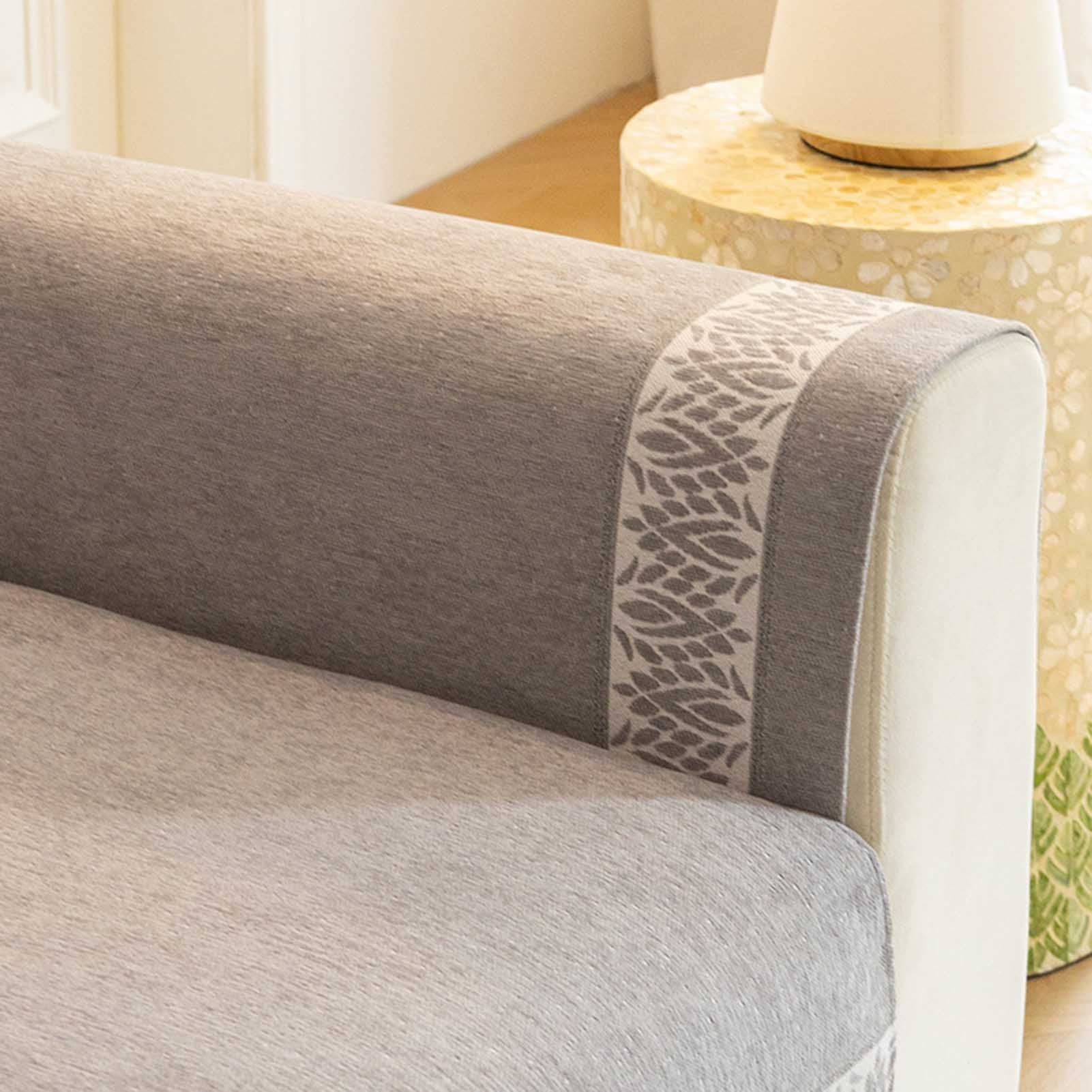Sofa Cover For 1/2/3/4 Seater, Chenille Non-Slip Washable Furniture Cover, L-Shaped Couch Protector, Generic Couch Cover For All Seasons