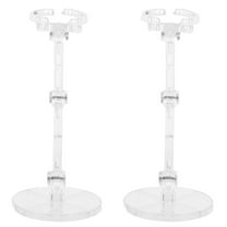 OATIPHO Transparent Plastic Model Stand Set for Action Figures and Dolls Stable Support 6Inch Display 2pcs