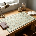 thumbnail image 4 of PVC Desk Pad, Waterproof Non Slip Leather Feel Table Mat, Large Size Writing Gaming Desktop Protector, Durable Stain Resistant Mat, Practical Accessory for Office, Home Study Computer Desktop Use, D, 4 of 6