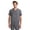 Heather Grey, variant on Purple Label - Men's Justin Top 's One Pocket V-Neck Scrub Top - XX-Large,Navy