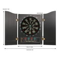 thumbnail image 2 of Modern Electronic Dart Board with Cabinet,27 Games and 12 Darts Scoreboard Set for Adults Black, 2 of 9