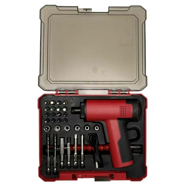 Bfogop Tournevis Sans Fil 12 V Électrique Rechargeable, Kit de Tournevis à Batterie Incluant 30 Pcs, Poignée à Cliquet, Kit d'Outils de Réparation Pratique pour Électronique, Vélo
