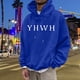 thumbnail image 3 of MHFRRA Sudadera con Capucha de Temática Cómoda para Un Jersey Informal, Ropa de Calle Suave, Ajuste Relajado, Suéter de Cuello Redondo con Diseño de Capucha Azul, 3 of 5