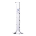 thumbnail image 1 of Graduated Cylinder, 25ml - Class B Tolerance ?0.50ml - Hexagonal Base - Blue Graduations - Borosilicate 3.3 Glass - Eisco Labs, 1 of 2