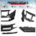 thumbnail image 3 of Ikon Motorsports Front Bumper Cover, Compatible with 2016-2021 Honda Civic, Type R Style Unpainted Black PP Replacement Conversion Bodykit with Upper and Lower Grille, 3 of 7