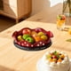 thumbnail image 5 of Bandeja giratoria para servir, gran capacidad, organizador de frutos secos, forma de flor, para aperitivos. Lunares, 5 of 7