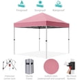 thumbnail image 3 of 10x10ft/8x8ft Pop Up Canopy Tent,Instant Portable Shelter w/3 Adjustable Heights,Wheeled Bag,8 Stakes,4 Ropes,Portable Shelter for Events Parties Camping, 3 of 6