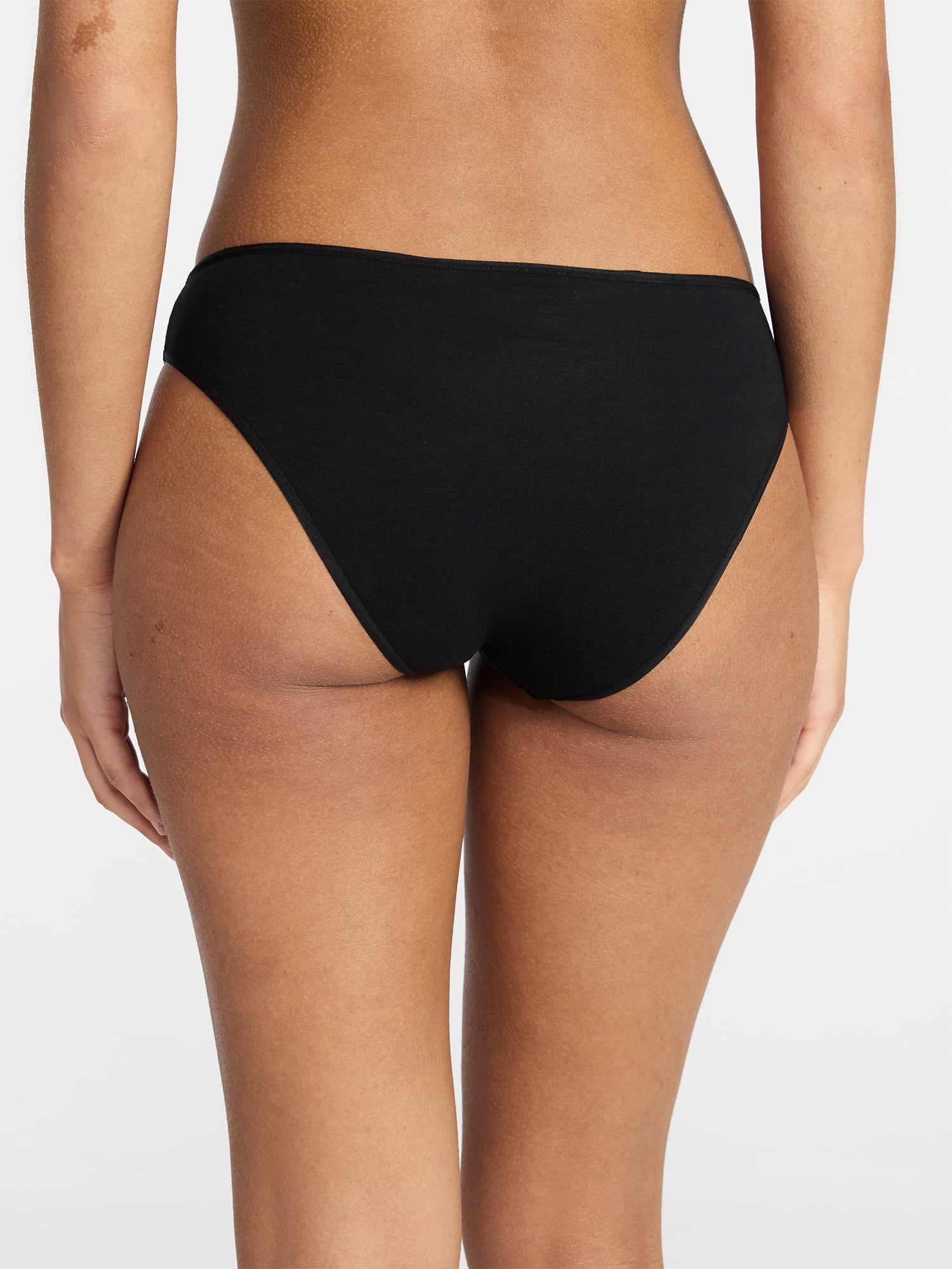 No Boundaries Cotton Blend Bikini Panties, Women's XS-XXXL