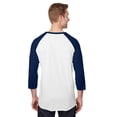 thumbnail image 3 of Jerzees Adult 5.2 oz., Premium Blend Ring-Spun Raglan Baseball T-Shirt - 560RR, 3 of 4