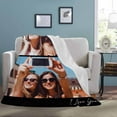 thumbnail image 4 of Customized Blanket with Picture Your Text Here 10 Photos Blankets Personalized Gifts for Adults Family Dad Mom Couples,Custom Photo Blanket Memorial Gifts for Christmas Birthday Blankets, 4 of 5