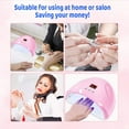 thumbnail image 2 of Caveen Nail Dryer, 48W UV LED Nail Lamp with Automatic Sensor, Portable UV Light for Gel Nail Polish, Quick-drying, 3 Timer Setting, 2 of 10