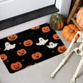 thumbnail image 6 of HomeKingdee Halloween Pumpkin Bath Mat Spooky Pumpkin Decor Bathroom Rugs, Halloween Party Favors Doormats Floor Mats Halloween Ghosts Non Slip Bath Rug, 6 of 6