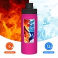 thumbnail image 5 of Uemuo Darkmagenta 18OZ Insulated Kettle, Sports Water Bottle, Stainless Steel Kettle, Vacuum Insulated Flask, Flip Lid Travel Mug, 5 of 7