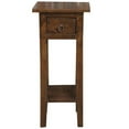 thumbnail image 3 of Home Square Narrow Wood Side Table in Old Java Brown & Antique Iron - Set of 2, 3 of 4
