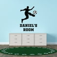 thumbnail image 3 of Sports Personalized Wall Decals for Boys Bedroom - Soccer Player Bicycle Kick DIY & Creativity Custom Name Wall Sticker - Size: 28 In x 40 In, 3 of 4