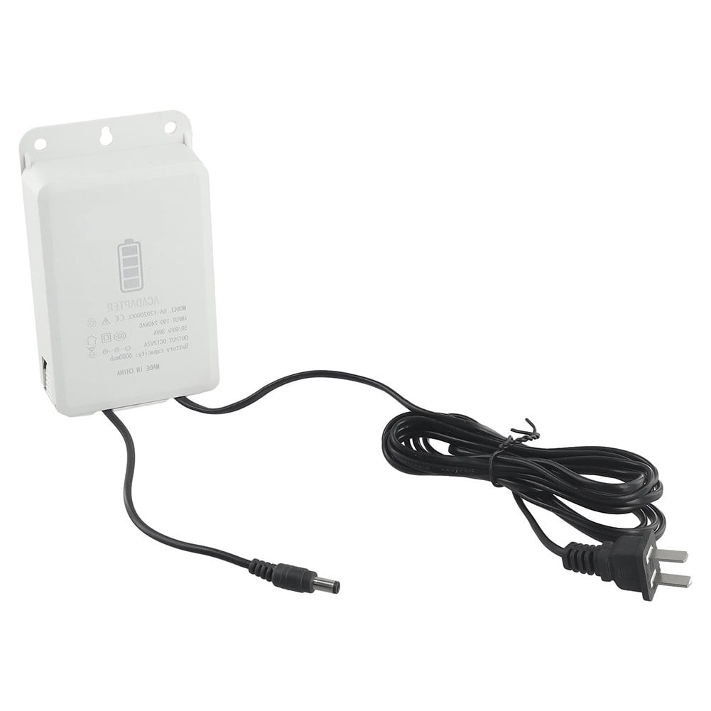 1pc 12V-2A White Uninterruptible Power Supply Adapter Mini UPS Battery Backup Interface 6000mAh Built-in Battery Instrument Part