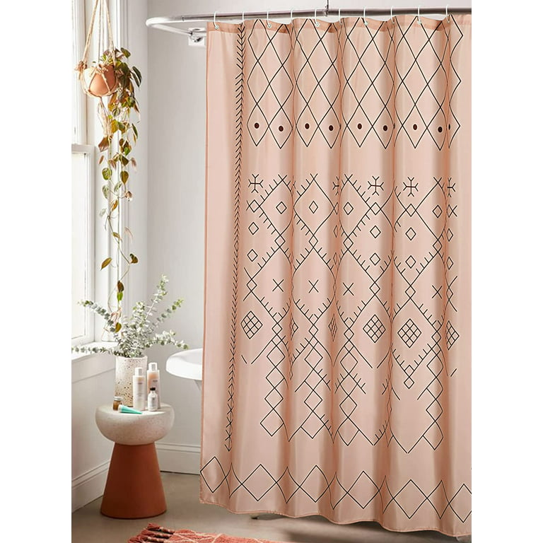 Boho Shower Curtain, Bobo Pink Colorful Curtain, Cool Cute Bathroom  Accessories, Housewarming Gift, Hippie Decor, Extra Long Shower Curtain