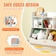 thumbnail image 4 of VEVOR - Armario de madera para niños, organizador de juguetes con estantería, 5 compartimentos, estantería para libros y juguetes para habitación de niños, sala de juegos, guardería, color blanco, 4 of 9