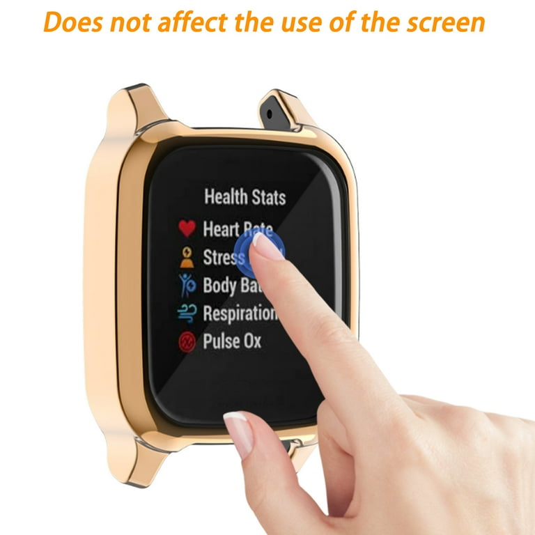 For Garmin Venu SQ 2 Smartwatch Case Full Cover PC Screen Protector Bumper  Shell