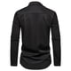 thumbnail image 5 of pstuiky camisas de manga larga para hombre, Camisa informal de manga larga con cuello vuelto y botones a la moda para hombre salir tops m, 5 of 6