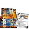 Non-Alcoholic European Beer Variety 5 Pack, Award Winning Beers from Munich, Erding, Barcelona and Bitburg w Phone/Tablet Holder & Recipes