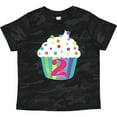 thumbnail image 3 of Inktastic 2nd Birthday Cupcake Boys or Girls Toddler T-Shirt, 3 of 5