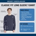 thumbnail image 4 of Comfortwash by Hanes Unisex Garment-Dyed Long Sleeve T-Shirt 100% Ring-Spun Cotton Plain Comfort Tee (Anchor-Slate, L), 4 of 7