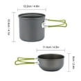 thumbnail image 2 of Camping Cookware Set with Stove Lightweight Pot Pan Set Outdoor Cooking Kit for Hiking Picnic BBQ Travel Kitchen Gear, 2 of 6