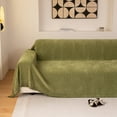 thumbnail image 4 of Smuge Sofa Cover, Couch Cover Protector Slipcover L Shape Sofa towel Furniture Cover for Pets Dogs Cats Home Decor (71"x 134", Blackish Green), 4 of 8