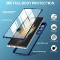 thumbnail image 3 of for Samsung Galaxy S22 Ultra Case, 360 Full Body Rugged Case with Built-in Screen Protector Transparent Heavy Duty Shockproof Bumper Cover for Galaxy S22 Ultra 6.8" (Blue), 3 of 13
