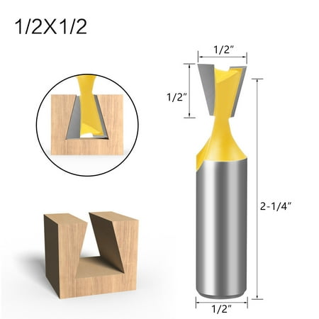 

Five-piece Dovetail Woodworking Cutter Set C