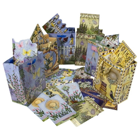 Greeting Card Gift Set - Bundle - 24 Assorted Greeting Cards 24 Envelopes & 12 Gift Bags Set Lot All Occasion Pack