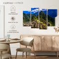 thumbnail image 5 of Elephant Stock Remains Of Machu Picchu Wall Art - Horizontal Multi Panel Canvas - Living Room Wall Decor - Architecture Multi Panel - Green And Blue Decor - 52" x 32", 5 of 8