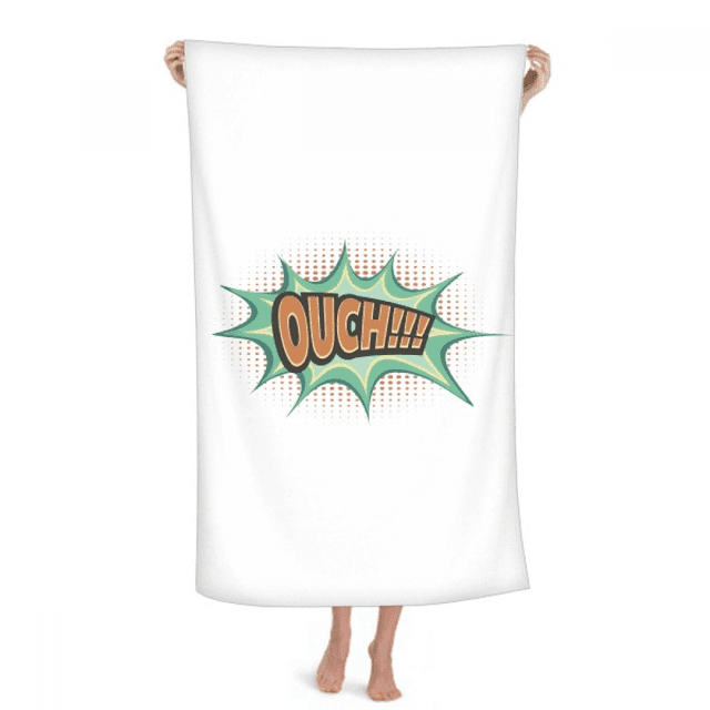Boom Dialog Cartoon Art Deco Fashion Hand Towel Bath Facecloth Soft Cotton Washcloth