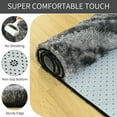 thumbnail image 4 of Wondo 4x6 Feet Area Rugs for Living Room Bedroom, Black Soft Fluffy Shaggy Bedside Carpet, Machine Washable Indoor Floor Rug for Kids Home Decor Aesthetic, 4 of 8