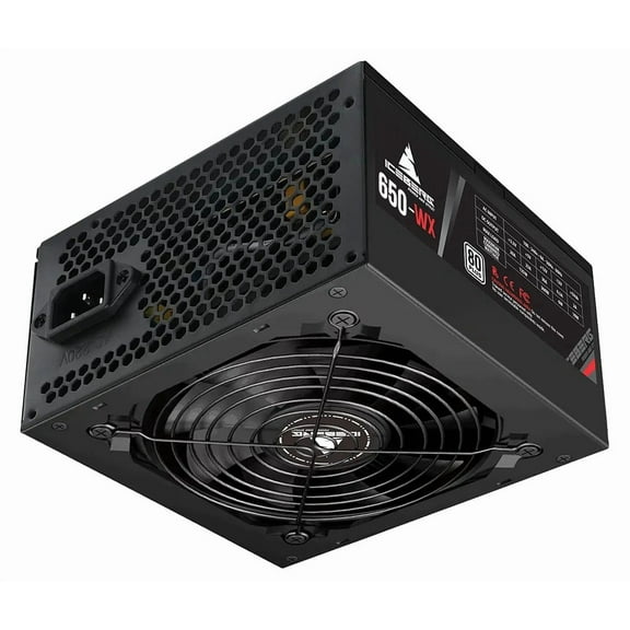 Iceberg Gaming PC Power Supply Unit 650-WX 650W 80 Plus White One (1) PCIe 6 2 one (1) PCIe 6 conectors