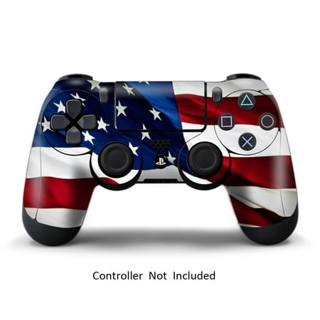 PS4/PS4 SLIM/PS4 PRO Controller Remote Skin Vinly Stickers Play Station 4 Decals Covers - Stars N Stripes