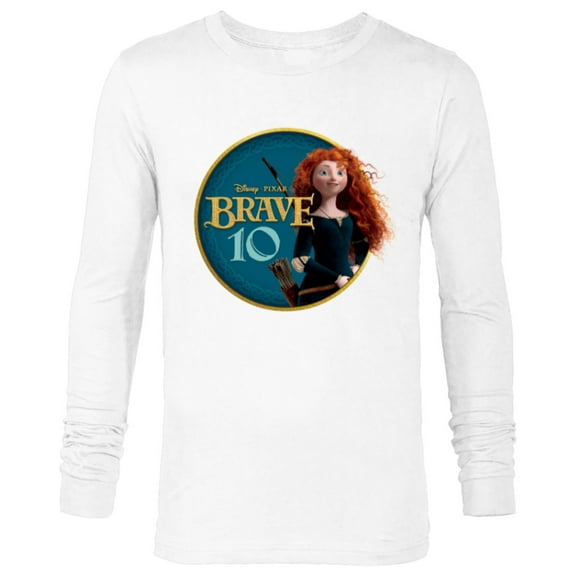 Disney Princess Merida Brave 10th Anniversary - Long Sleeve T-Shirt for Men - Customized-White