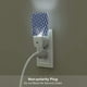 thumbnail image 5 of Balery Blue Gingham Buffalo Check Luz Nocturna LED con Sensor Automático, Enchufe con Sensor Crepuscular, Luz Suave de 0.5W para Dormitorio, Pasillo, Baño-UK, 5 of 7