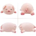 thumbnail image 2 of Almohada de juguete de cerdo de peluche regordete, cojín de muñeca de cerdo de peluche rosa, animales de peluche de cerdo lindo, almohada para abrazar, juguetes, regalo de Año Nuevo, regalo de cumpleaños, cerdo de 15,7 pulgadas con los ojos cerrados JM, 2 of 5