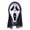 A, variant on Scream 7 Ghost Face Head Cosplay Prop- 11" Head Horror Cosplay Prop, 2026 Scary Screaming Ghost Face Head Cover for Halloween Party Dance Decor, Haunted House Props,Halloween Outdoor Decorations- K