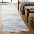 thumbnail image 2 of SAFAVIEH Kilim Mckayla Striped Polyester Runner Rug, Ivory/Light Grey, 2'3" x 8', 2 of 8