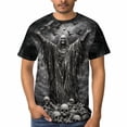 thumbnail image 4 of LAOLIUSN Men's Skull Graphic T-Shirt Summer Short Sleeve Tops, S-4XL, 4 of 7
