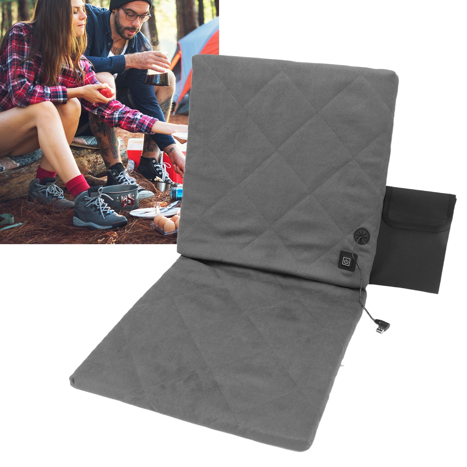 Heated Stadium Seats Cushion Pad Electric Heating Seat Cushion Foldable