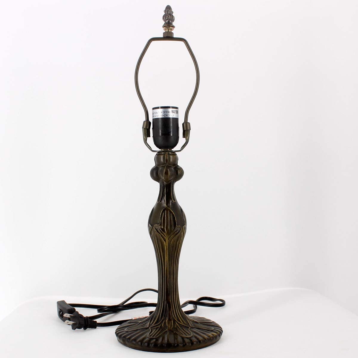 Tiffany Style Table Lamp Reading Light Green Wisteria Stained Glass Shade W12H18 Inch Tall S523 WERFACTORY LAMPS Lover Parent Kid Living Room Office Bedroom Bedside Desk Antique Zinc Base Crafts Gifts