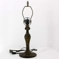 thumbnail image 4 of Tiffany Style Table Lamp Reading Light Green Wisteria Stained Glass Shade W12H18 Inch Tall S523 WERFACTORY LAMPS Lover Parent Kid Living Room Office Bedroom Bedside Desk Antique Zinc Base Crafts Gifts, 4 of 9