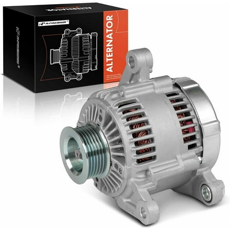 A-Premium Alternator Compatible with Jeep Wrangler/TJ 2000 4.0L, 12V 117A/81A 6-Groove Pulley Clockwise, Replace# 56041685AA, 1210003710
