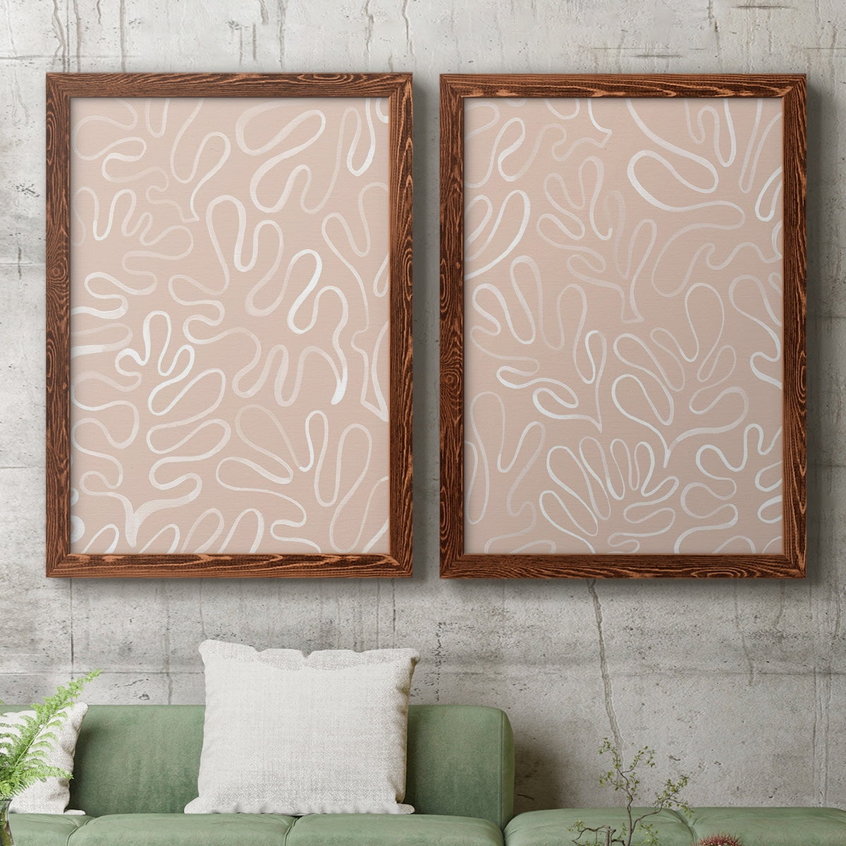 Matisse Pieces III - Premium Framed Canvas 2 Piece Set - Ready to Hang