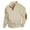 17#Khaki, variant on Mens Corduroy Shirt Lapel Collar Button Up Pullover Mock Neck Long Sleeve Sweaters Polo Sweatshirts with Elbow Patches Men Button Style Solid Color Stand Collar Long Sleeves Small Squares Sweater